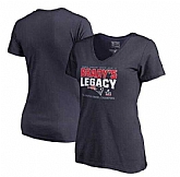 Women New England Patriots Tom Brady Pro Line by Fanatics Branded 5 Time Super Bowl Champions Legacy V Neck T-Shirt Navy FengYun,baseball caps,new era cap wholesale,wholesale hats